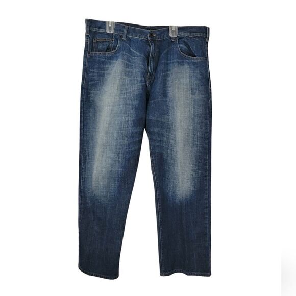 Men's Calvin klein relaxed straight jeans Sz 40x30 - Picture 2 of 9
